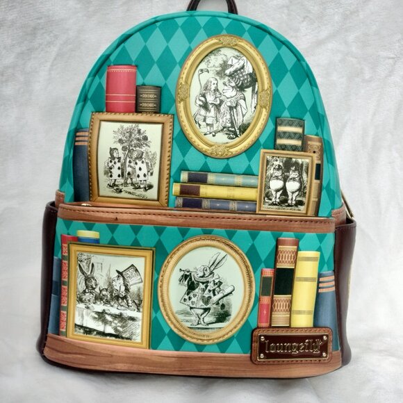 NWT Loungefly Disney Alice in wonderland classic mini back pack - Picture 11 of 12